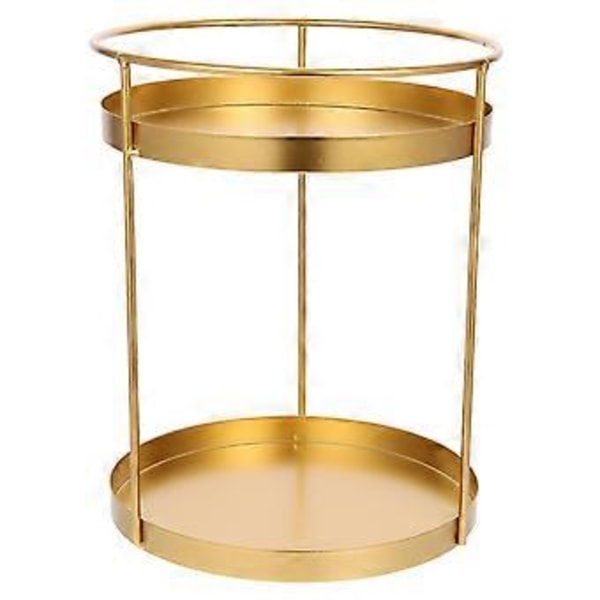 Dobbeltlags Bordholder Badeværelse Makeup Opbevaringsholder Multifunktionel Diverse Organizer