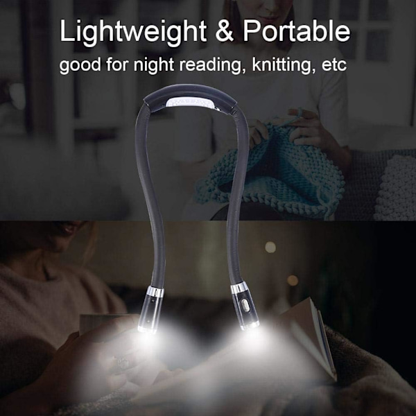 Hug Light - Flexibel LED-lampa för halsen, justerbar, hopfällbar L