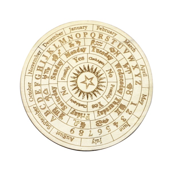 Ouija-brett i tre, polert, glatt, spådom, metafysisk