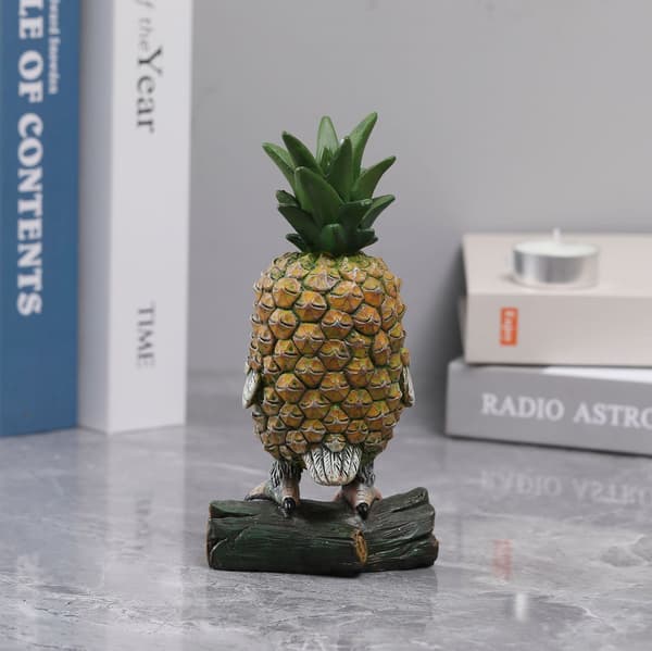 Ananasugledekorasjon, morsom harpikskunststatue skulptur