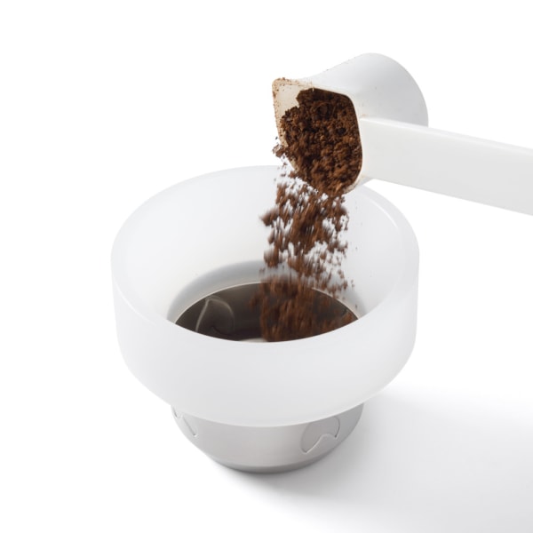 2 st kaffekapslar tygpulver fast ring återanvändbar kaffekapsyl