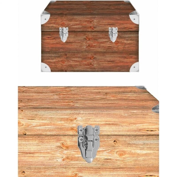2-pack 62 mm x 40 mm silverlås för kistor, lådor, resväskor,