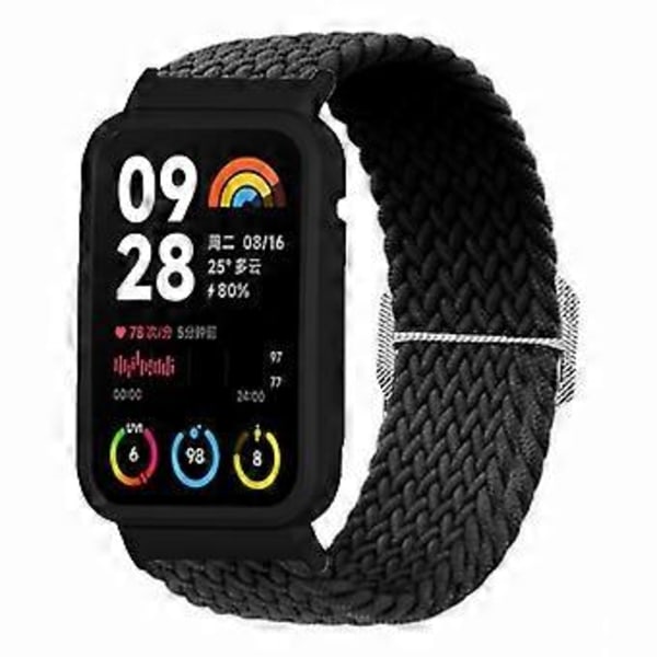 Type F Flettet Nylonrem med Urkasse til Xiaomi Smart Band 8 Pro (Style F)