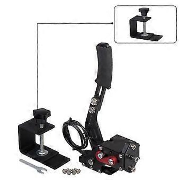 USB Handbromshållare Fästklämma Fäste för PC SIM Racing Spel G29/G27/G25 T300 T500 Handbroms
