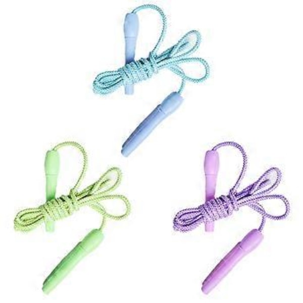 Pärlhopprep Set För Barn, Fitness För Barn Portabelt Hopprep Bekväma Handtag, Perfekt För Festunderhållning Och Allmän Lek (3-Pack)