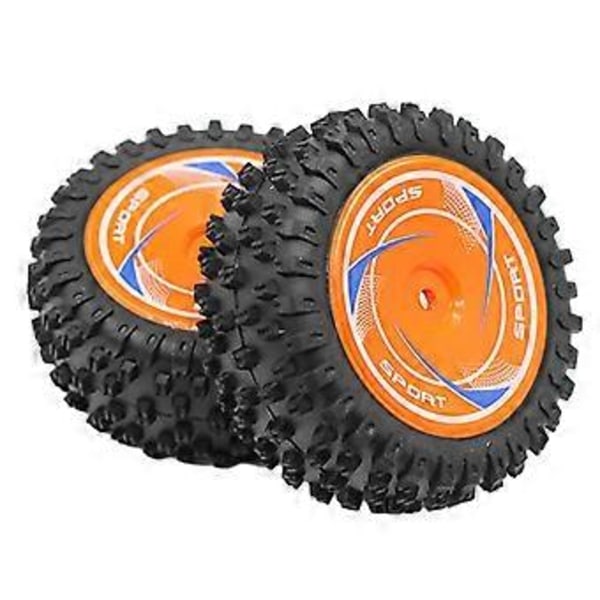 2 st RC Crawler Däck Tåliga RC Bildäck för Wltoys 124010 Modellfordon