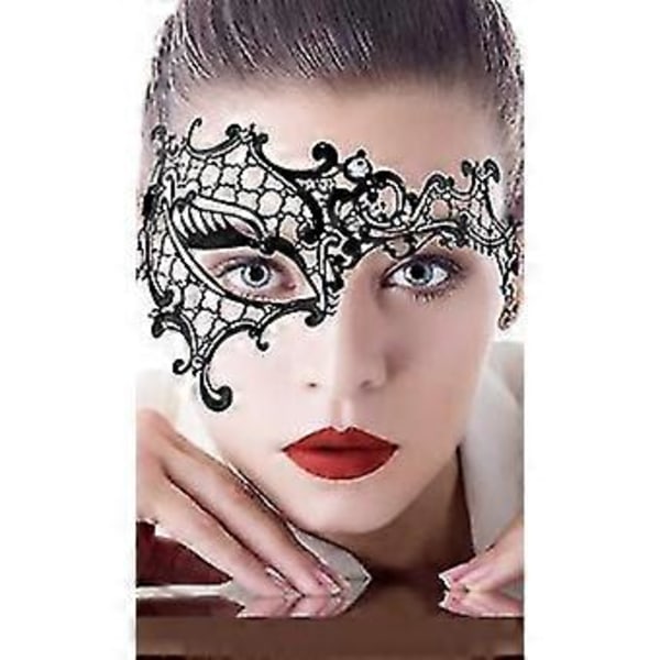 Maskeradmask för kvinnor Metall Venetiansk Cosplay Maskerad Maskeradbal Fancy Party