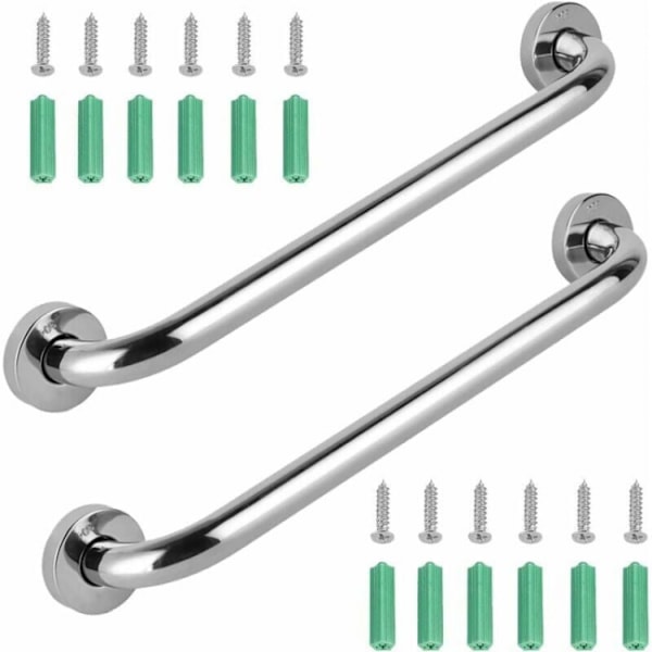 2 stk. rustfrit greb til badeværelset i rustfrit stål, INOX greb