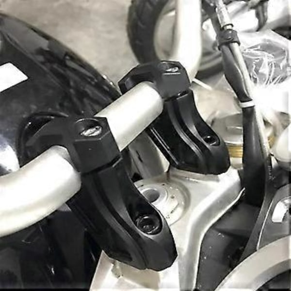 Motorcykelstyre Höjningsfäste Förlängningsklämmor för RNINET R9T R 9 T 2014-2023 Svart