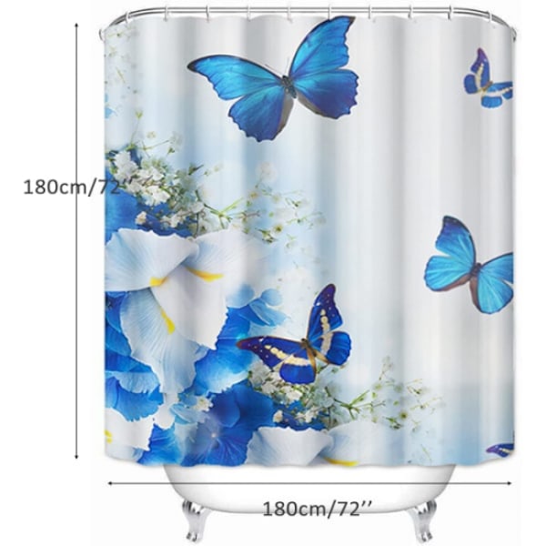 Bruseforhæng, Bruseforhæng i stof Butterfly Blue