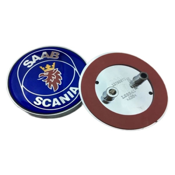 1 bakre emblem för Saab (ljusblå)