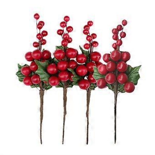 4 stk. Simuleringsbærbuket DIY Blomsterarrangement Rustik Pynt Husholdningsdekoration til Fest Hjem