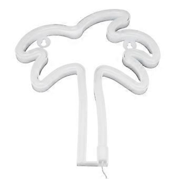 Kokospalmsformad LED Neonlampa Nattlampa för Vardagsrum Sovrum Klubb Bar USB/Batteridriven Grön