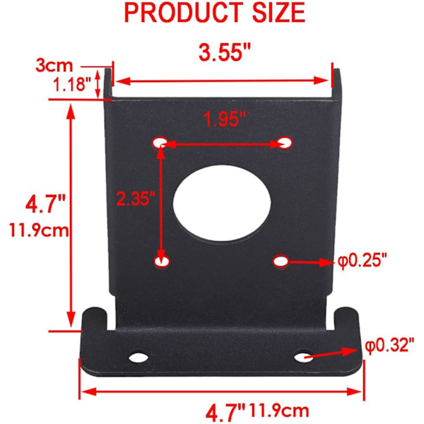 Heavy Duty Post Anker - Stabil Støtte Pergola - Postkassebeslag, 4