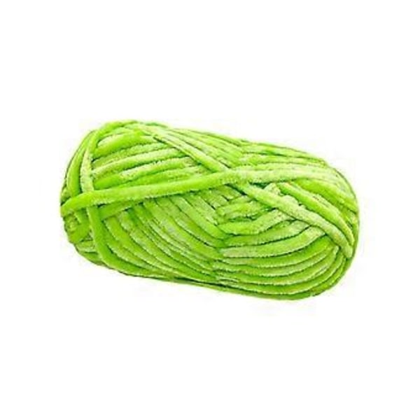 Grovt Garn Handstickning 80M DIY Tub Jättegarn Virkgarn Vikt Garn Handstickat Garn för Pläd Hantverk Halsduk Tröjor Kudde (Ljusgrön)