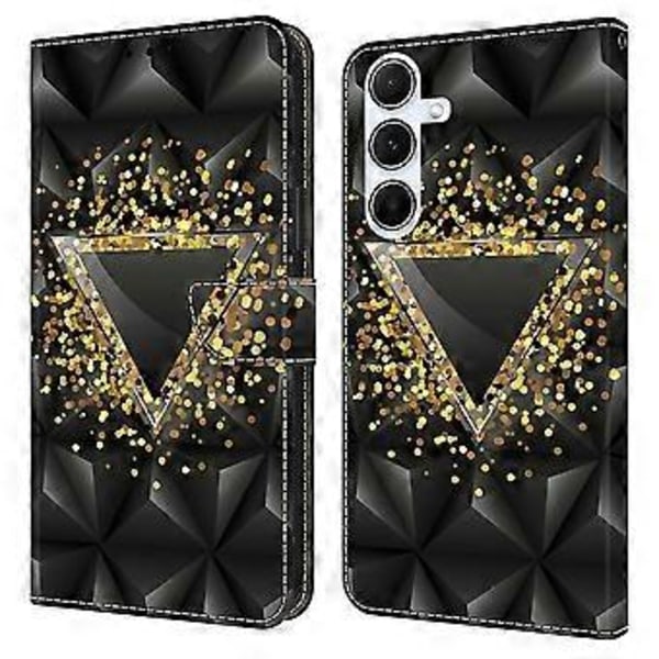 Samsung Galaxy S24 FE -kotelolle PU-nahkainen lompakkokotelo jalustalla (Tyyli I)