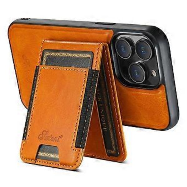 SUTENI H17 Fodral för iPhone 15 Pro Max TPU+PU med Korthållare Kompatibelt med MagSafe()