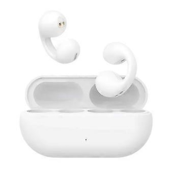 Trådlösa Öronclips 5.3 Bluetooth Hörlurar Sitter Inte I Örat Och Den Intelligenta Öronclipsen Har En Ultralång Batteritid (Vit)