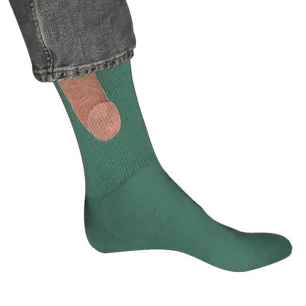 "show Off" Socks Dick Mens Socks Cotton Super Soft 1/3/5 Pairs Green 3 Pairs