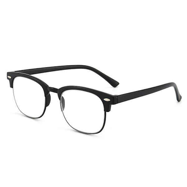 Læsebriller med styrke +1.0-+4.0 Sort +4.0