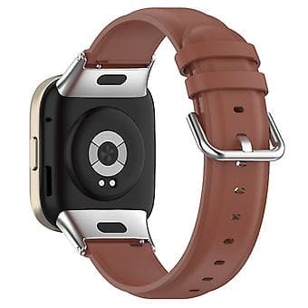 Læder Urrem Soft Material WatchBand Håndledsrem til Redmi Watch 3 Lite 3 (Brun)