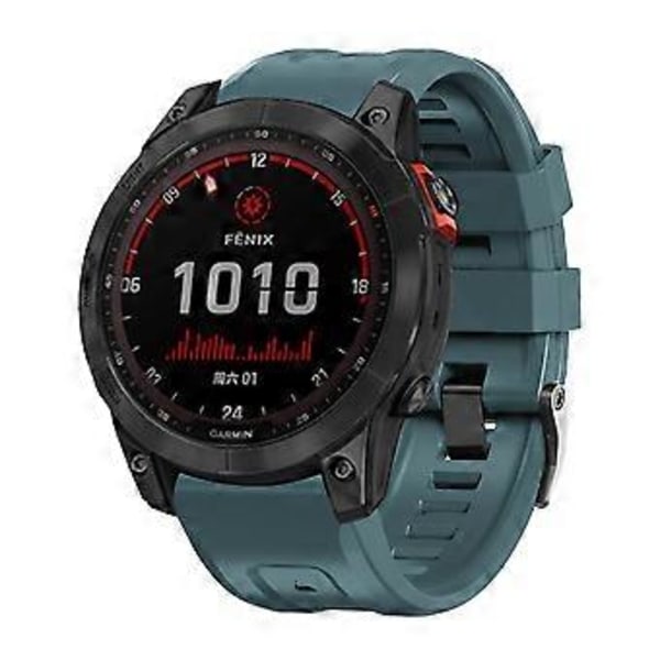 Type B Silikone Urrem 26mm til Garmin Tactix 7 Pro/Fenix 7X/Fenix 6X Pro (Style B)