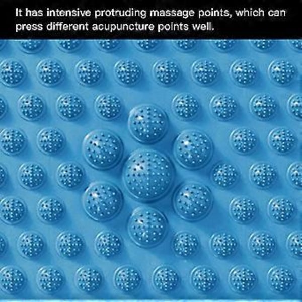 Stressreducerande utomhusstegmattor, fotreflexologimassage, fotmassageplatta cirkulationsfotdynor hög elasticitet för vardagsrum kök