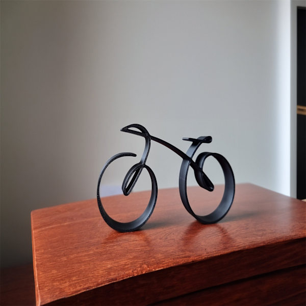 Akryl minimalistisk cykelskulptur cykelprydnad personlig