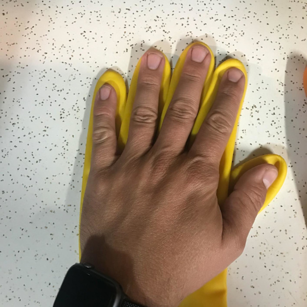 Vgo 1-par Återanvändbara HushållsHandskar, Gummi Diskmaskinshandskar