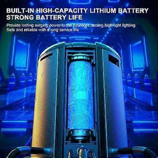 Stark Utomhusficklampa Uppladdningsbar Multifunktionell Långdistans Bärbar Hög Ljusstyrka Hem Nödsituation Liten Mini