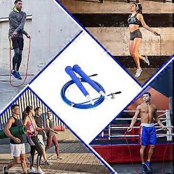 Speed Jump Rope Ultra-Premium Hybrid, Enkel Hållbar Beständig Design för Högintensiva Träningspass, Justerbar för att Passa Alla Storlekar för Double Unders och