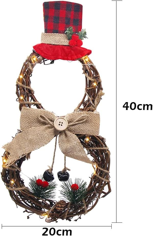 Julekrans, juledekorasjonskrans, LED julekrans