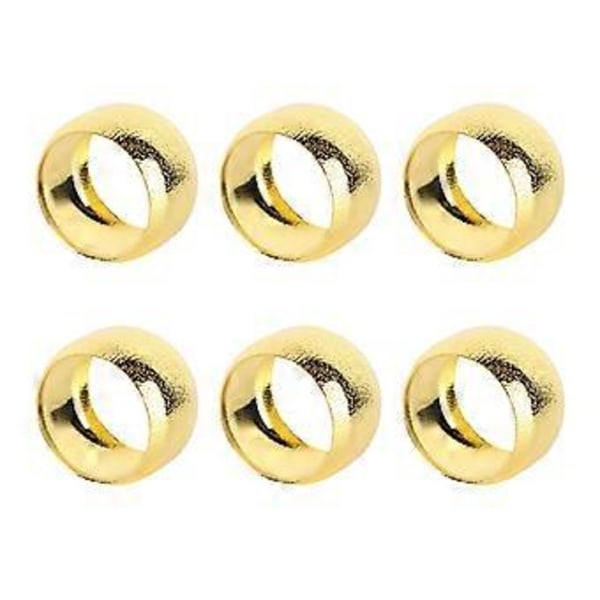 6 st Servettringar Guld Färg Stark Metall Elegant Enkel Multifunktionell Servetthållare för Bröllop Hotell Fest ( )