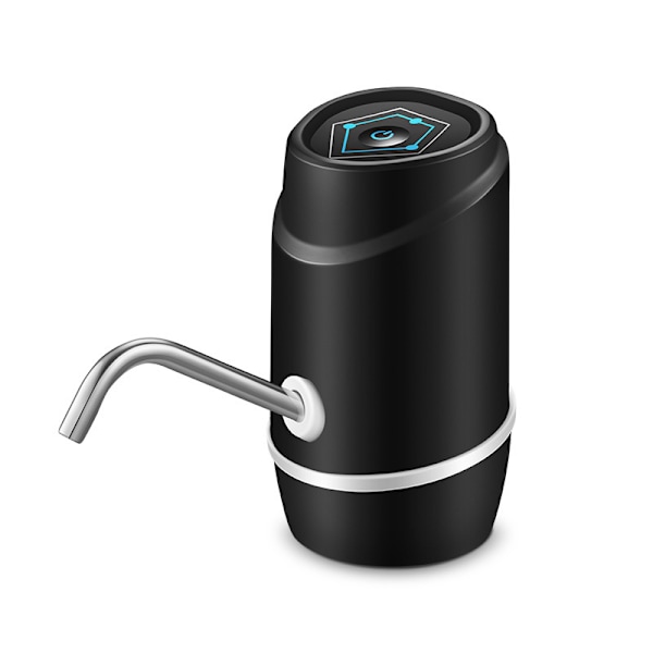 Elektrisk pumpe til vandflaske, mini vandpumpe, genopladelig automatisk vanddispenser, sort