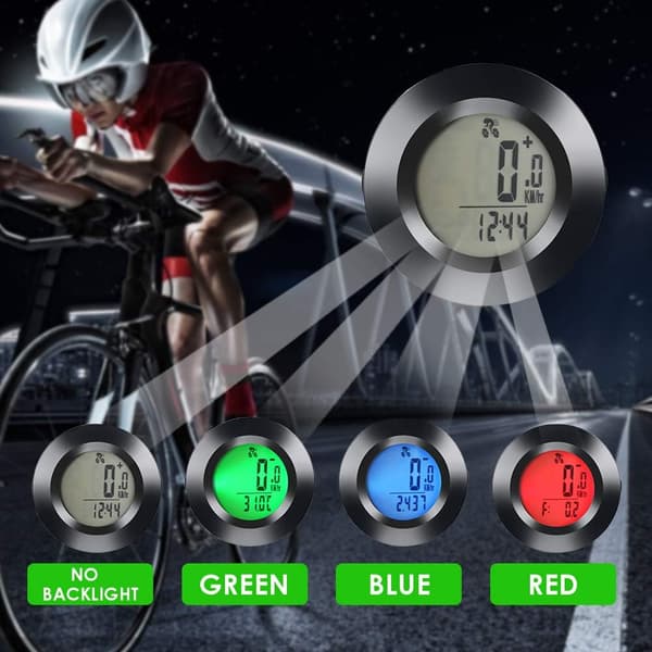 Trådløs cykelcomputer, vandtæt trådløs cykelcomputer, speedometer