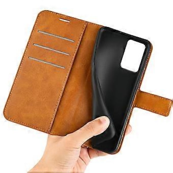 Til Motorola Moto G Stylus 5G (2024) Stand Case Anti-Scratch Kalvetekstur Læder Telefon Cover (Style A)