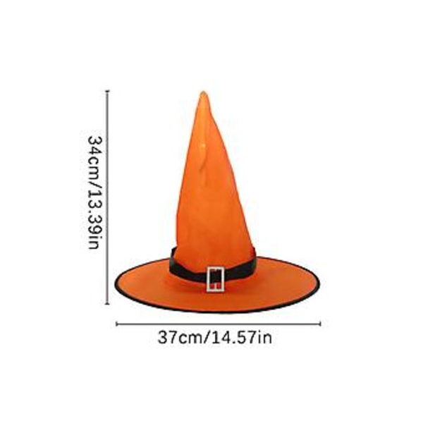 LED-valot Noitakypärät Halloween-asu Cosplay-rekvisiitat Ulkokäyttöön Puun Ripustuskoriste Juhlat Koriste Halloween-koristelu (Valot Musta)
