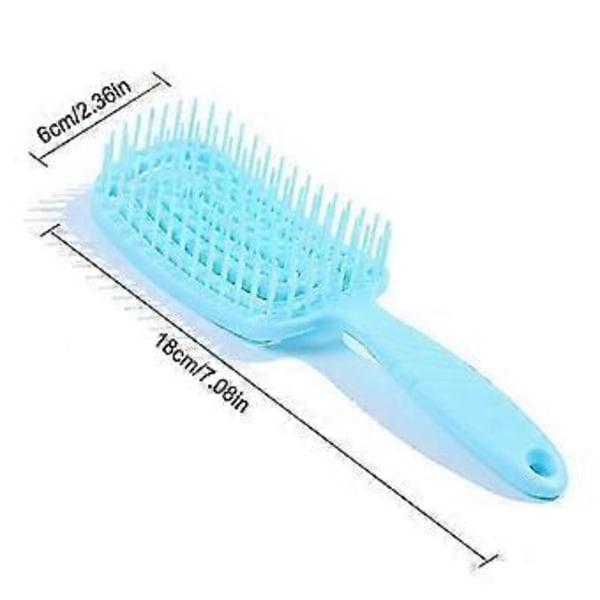 Bøjet Hårbørste Hurtig Tørring Og Anti-statisk Tangle Remover