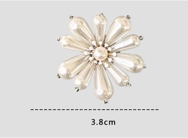 Dame Perle Sko Clips Blomst Rhinestone Sko Clips sko spænder dekorative til Bryllup