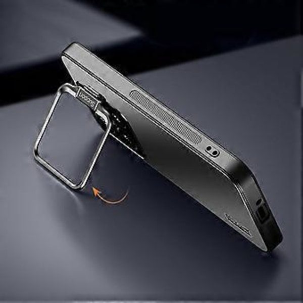 Xiaomi 14 -puhelimen suojakuori TPU+PC liukumaton takakuori kameran linssisuojalla ja jalustalla ()