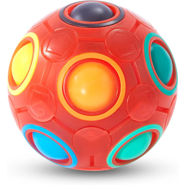 Regnbågsmagisk boll, fingertoppboll, roligt spel, avslappnande magi