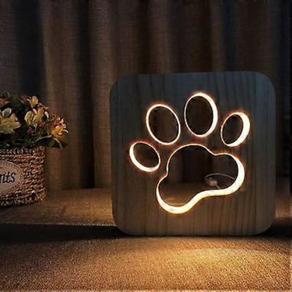 3D Optisk Illusionslampa för Heminredning, Unik Skrivbordslampa Design USB Uppladdningsbar 7 Färgskiftande Lampor för Barns Sovrum