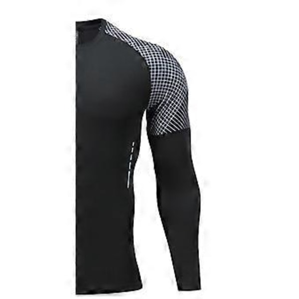 Sportsdragt herre fitness tøj efterår løbeudstyr hurtigtørrende varm basketball morgenløb træning tights(S )