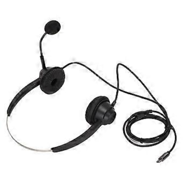 H360TYPEC Binaural Business Headset Dobbeltsidig Headset til Call Center Online Kursus Konferenceopkald ( )