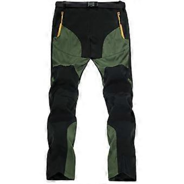 Miesten Leirintä- ja Vaellushousut Taktiset Cargo Kiipeily Taistelu Pitkät Housut Urheiluhousut (2XL Musta Vihreä)