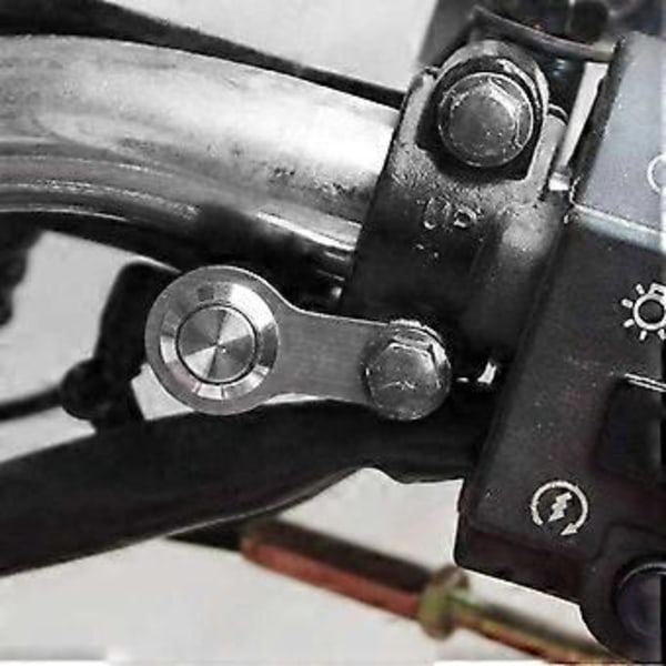 2 st 12V LED Motorcykel PÅ-Av Strömbrytare Dimljus Styre Justerbart Fäste Vattentäta Brytare Knapp-22mm (7/8\")