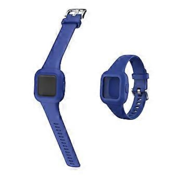 Enfärgat silikonarmband för Garmin Vivofit jr 3 - Marinblå (Marinblå)