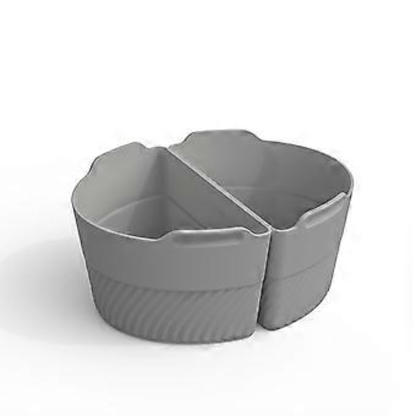 Non-stick gryde med nem rengøring silikone indvendig foring (grå sort)