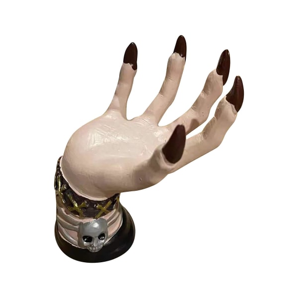 Witch's Hand Snack Bowl Stand Halloween Witch's Hand Stand brown