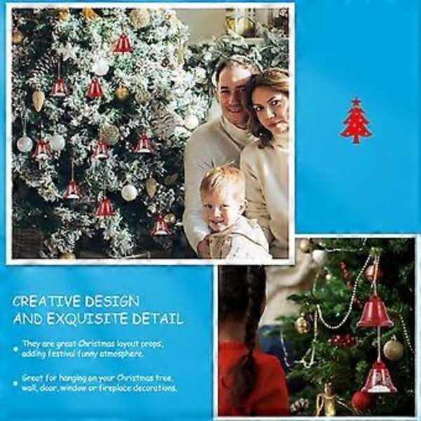1 stk Jul Jernkunst Klokke Henger Hjem Vegg Henger Dekor Jul Klokke Henger